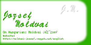 jozsef moldvai business card